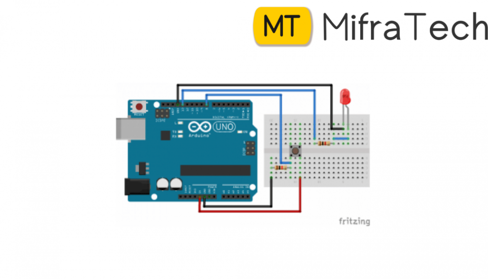 Interfacing Pushbutton - Arduino mifratech projects technical solutions